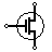nmos tranzistoriaus simbolis